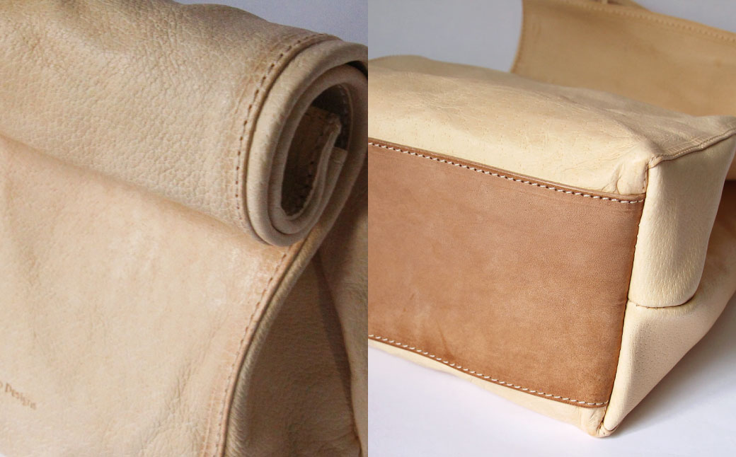 紙袋バッグ （Lサイズ） 革 革製品 レザー ヌメ 鞄 かばん カバン 贈答