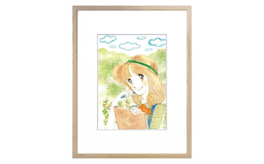 【陸奥A子】 描き起こし 複製画 『樫の木陰でお昼寝すれば』