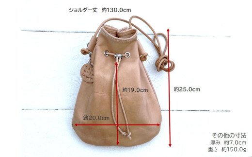 巾着 サコッシュ ショルダーバッグ （Sサイズ）