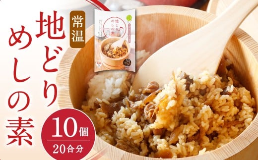 【常温】地どりめしの素 10個（20合）計20合分 鶏肉 鶏飯 混ぜご飯 はかた地どり ご飯 混ぜるだけ 簡単 時短 ごぼう 小分け レトルト