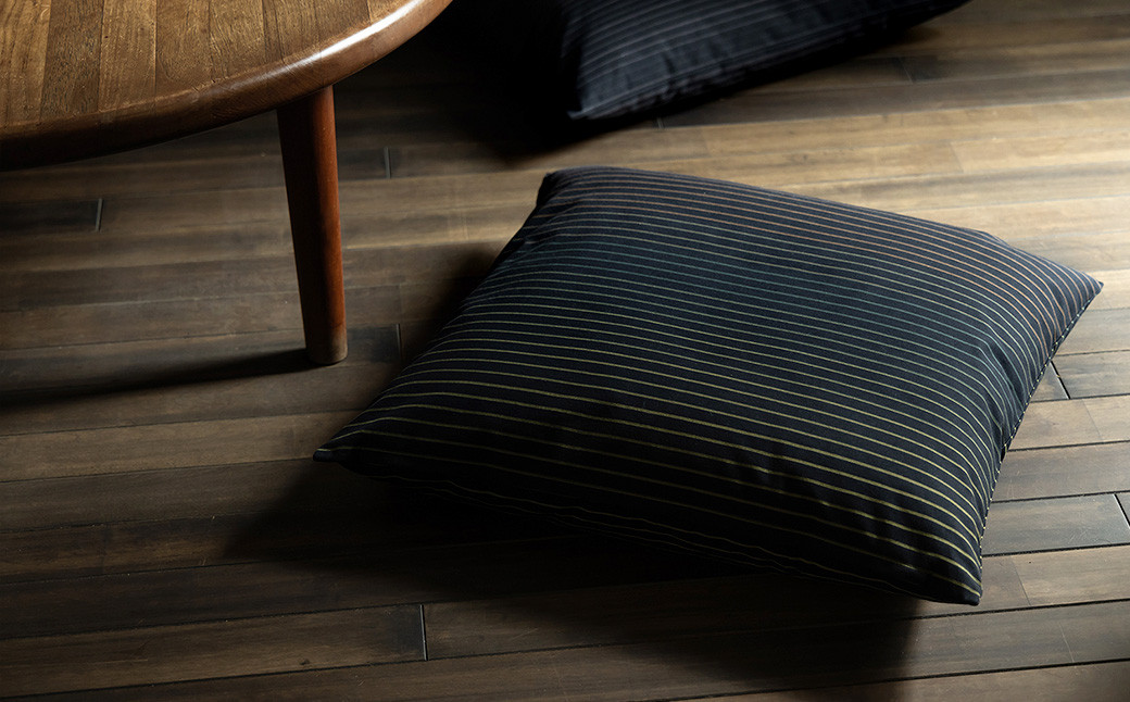 【光放つ葉】<KUMASHIMA> 小座布団カバー（38×40cm）