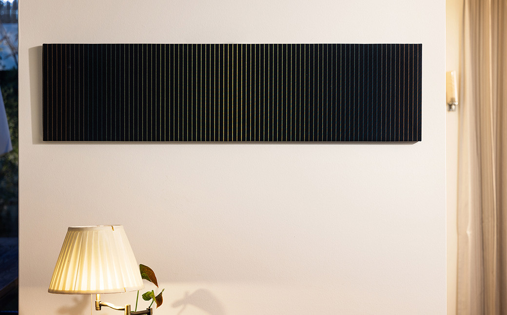 【光放つ葉】<KUMASHIMA>ファブリックパネル（W120×H30cm）