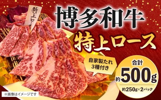 博多和牛 特上ロース 約500g（約250g×2パック）