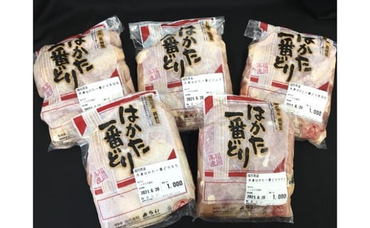 福岡県産 ”はかた一番どり” 計5kg セット