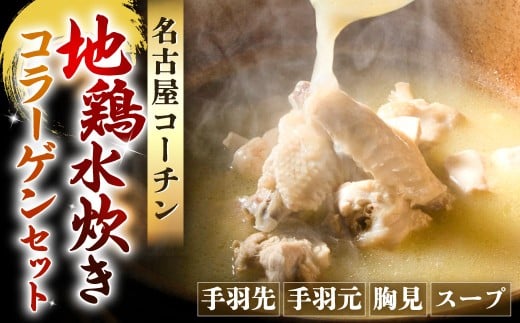 名古屋コーチン 地鶏水炊きコラーゲンセット 約600g