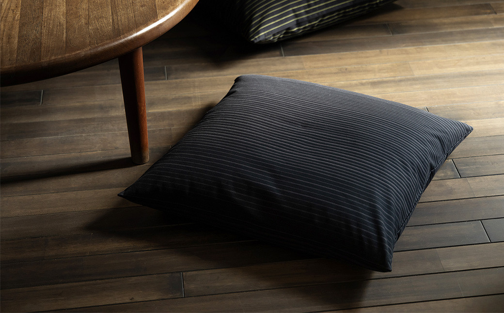 【闇の気】<KUMASHIMA> 小座布団カバー（38×40cm）