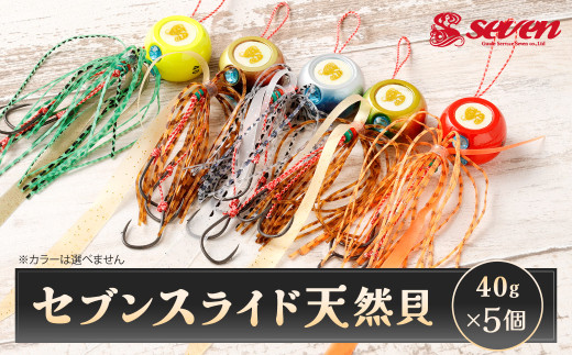 セブンスライド 天然貝 40g 計5個 セット