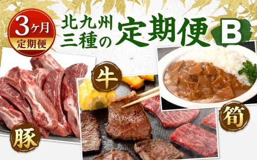 【3ヶ月定期便】 北九州 三種の 定期便 B