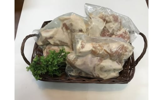 [黄金市場]老舗肉屋がつくる唐揚げ味付け身(生)1.5kg