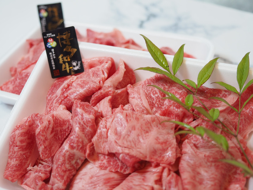 博多和牛特選肩ロース切り落とし1000g