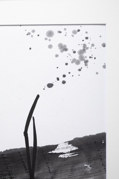 福岡市ゆかりの墨象作品《志》原画（A3額装）／「静かなる強さの系譜」黒田官兵衛シリーズより