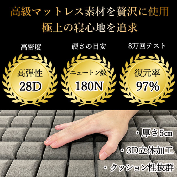 TOKURIごろ寝マット(ショートサイズ)【ブラウン】