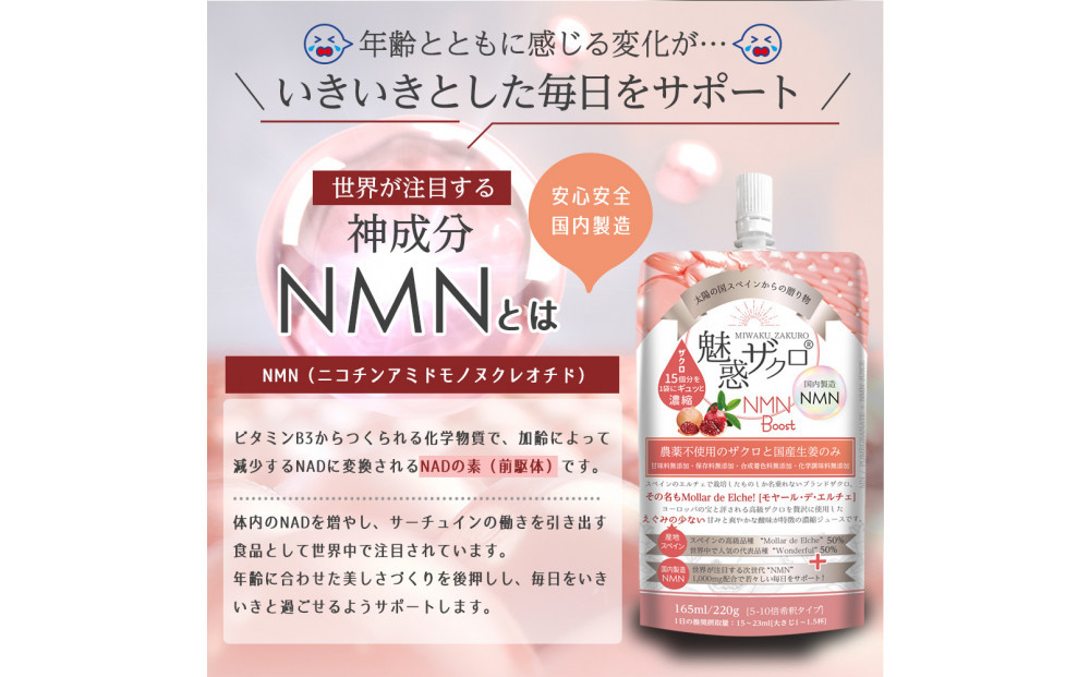 【全3回】魅惑ザクロ NMN Boost(福岡市返礼品)【4袋入り】