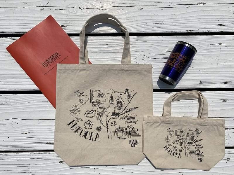 MENTAI　CITY　エコバッグ（MAP)　　2個セット