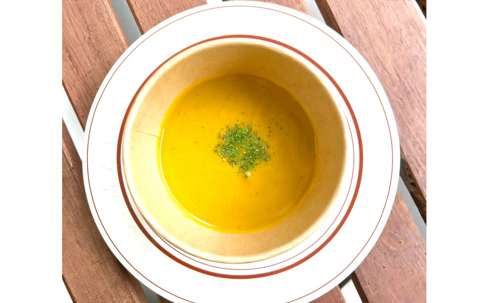 【福岡高砂】AND THE SOIL.オーガニックかぼちゃのポタージュ200ｇ×8袋セット