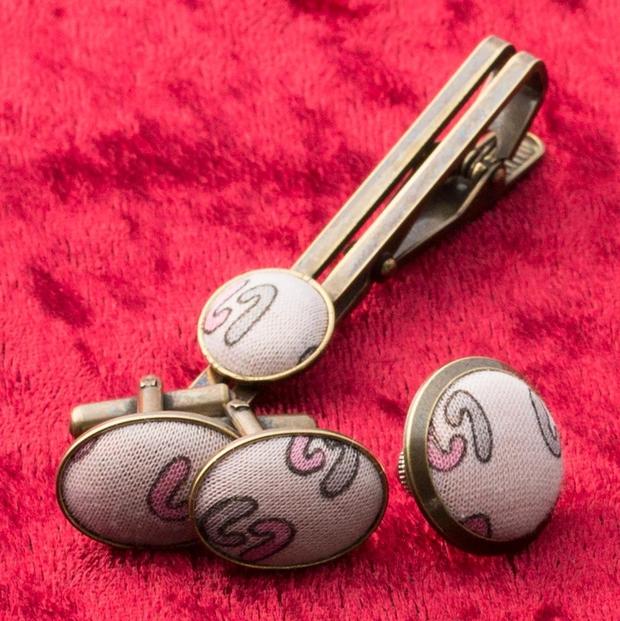 【福岡市返礼品】昭和ビンテージ　メンズセット（カフス・タイピン・タックピン）