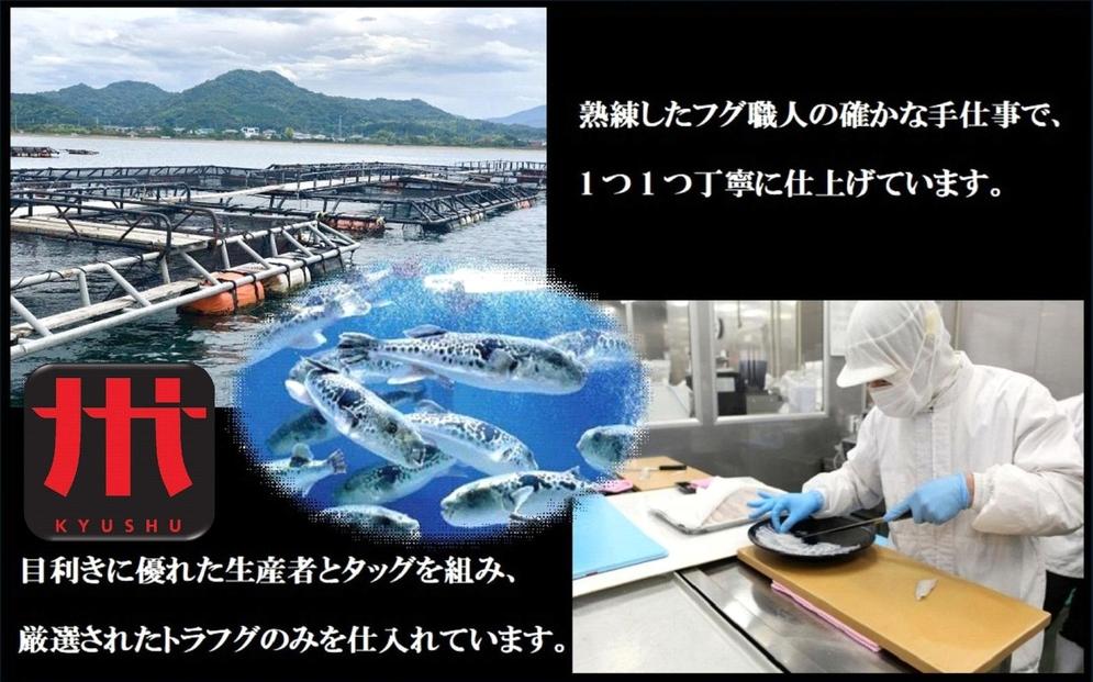 【トラフグ薄造り大皿セット】ふぐ専門店ふくます水産「博多の台所：福岡中央卸売市場」より直送