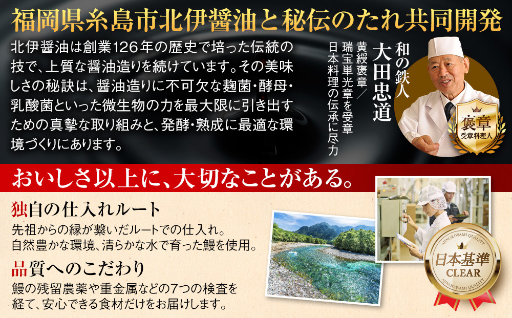 肉厚大うなぎ蒲焼きワケありまぶし切 6袋セット 福岡市（中国産）