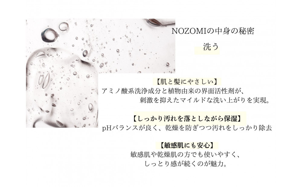 【福岡市内製造】NOZOMIボタニカルシャンプー　400ml