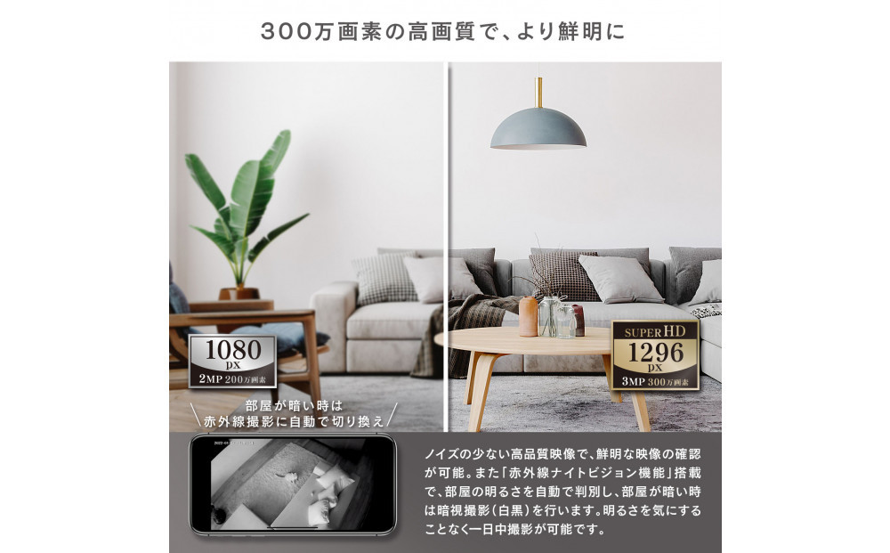 エジソンスマート 見守りカメラCUBE 【ブラック】 福岡市