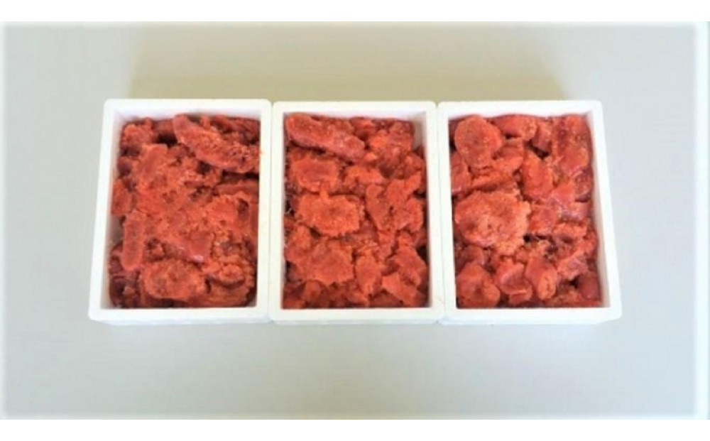 【定期便全６回】博多まるきた水産　辛子明太子（フレーク）1.5kg