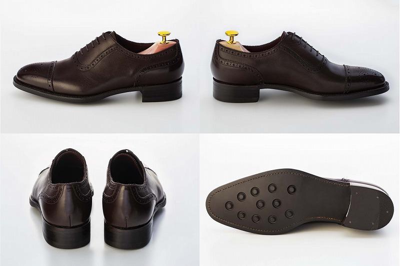 革靴 アデレイドセミブローグ（ハンドソーンウェルテッド製法／博多製造）サイズ：24.5ｃｍ