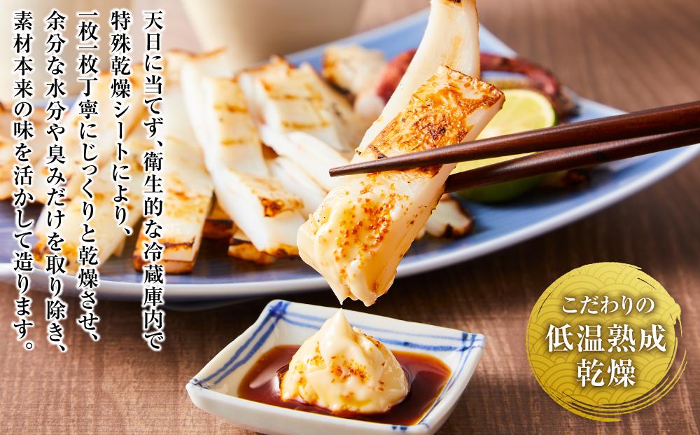 博多製造　九州産無添加やりいか一夜干し（大サイズ・160ｇ×4）