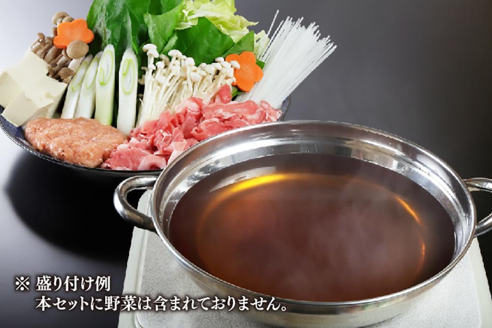 贅沢！博多名物ごちそうセット！(ごまさば茶漬け・自家製明太子・博多ちゃんこ風一歩鍋・自家製ゆず胡椒付き)