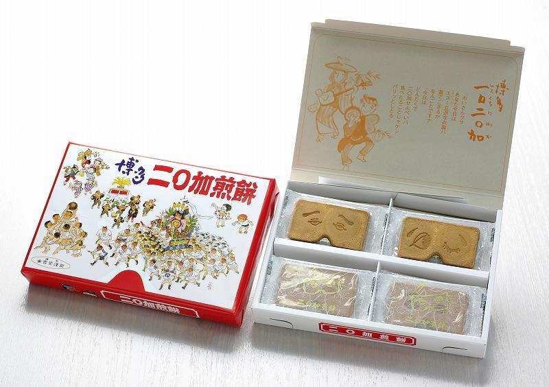 にわかせんぺい16枚入3箱＆さんりおきゃらくたぁずにわかせんぺい1箱