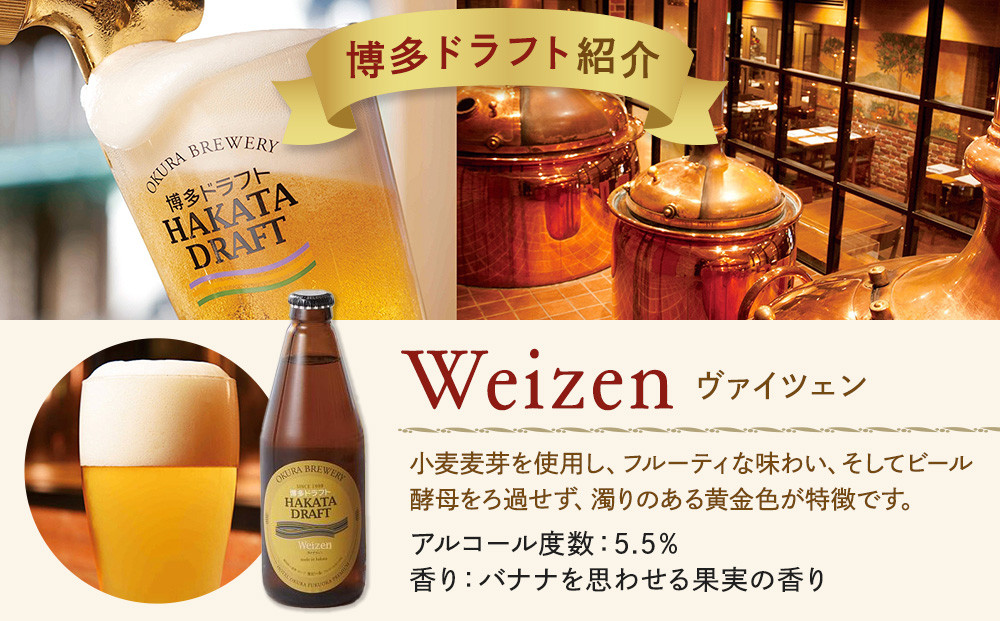 ホテルオークラ福岡　 クラフトビール『博多ドラフト』6本セット