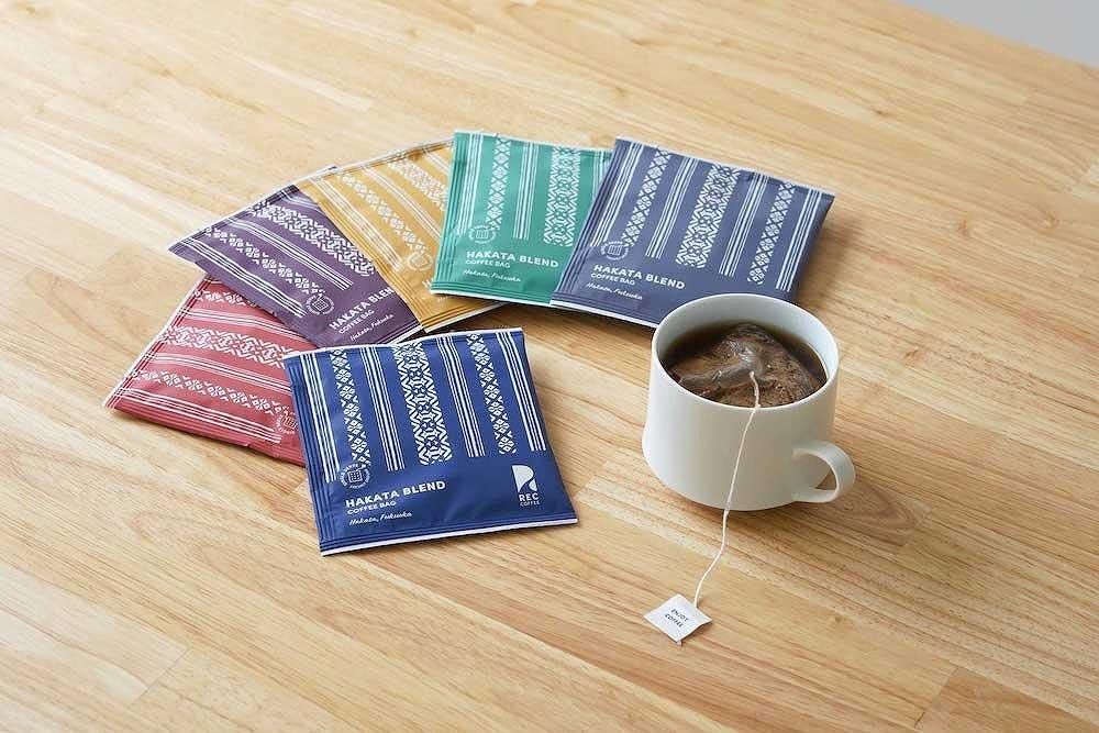 【福岡市】REC COFFEE 博多織柄コーヒーバッグ24個セット