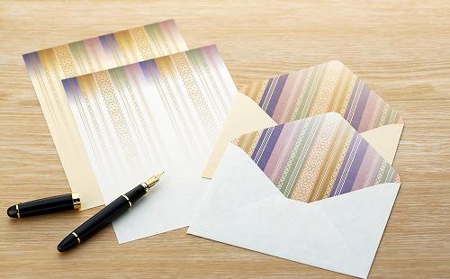 博多献上柄 紙製品セット （一筆箋・封筒・レターセット）