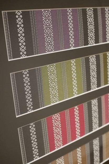 博多織　額装（五色献上）