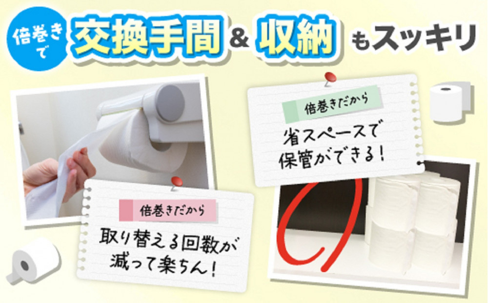 トイレットペーパー エコトン水玉 100ｍ×40個【福岡市】