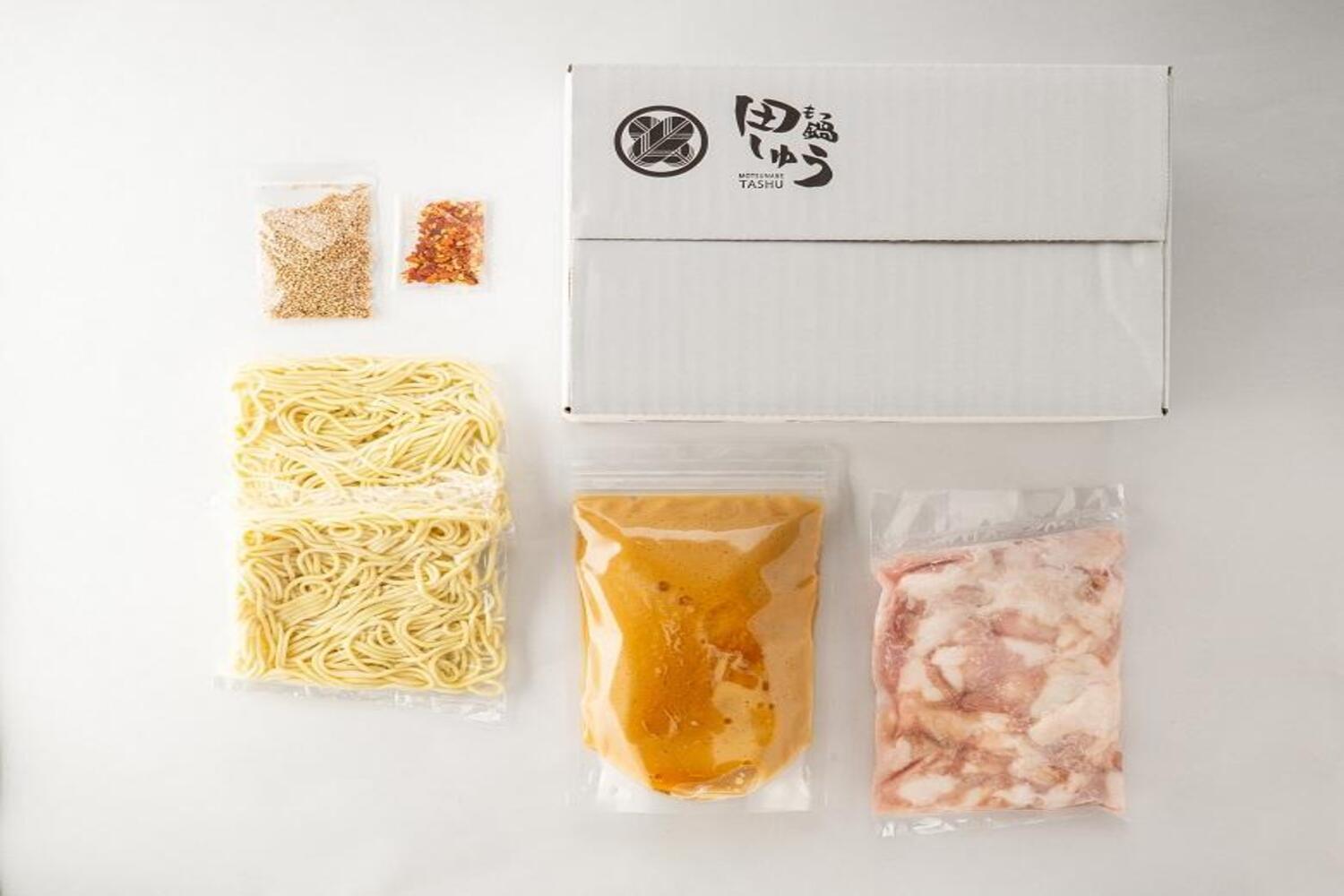 【定期便全6回】博多もつ鍋専門店　もつ鍋田しゅうのもつ鍋セット味噌味　２人前