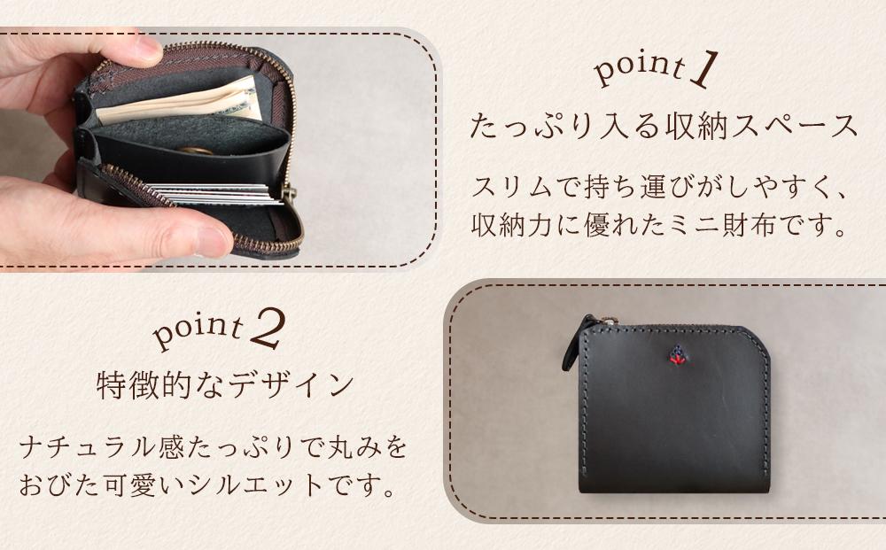 ポケットスリムL字財布 【ブラック】 博多革工房 Japlish | ジャプリッシュ