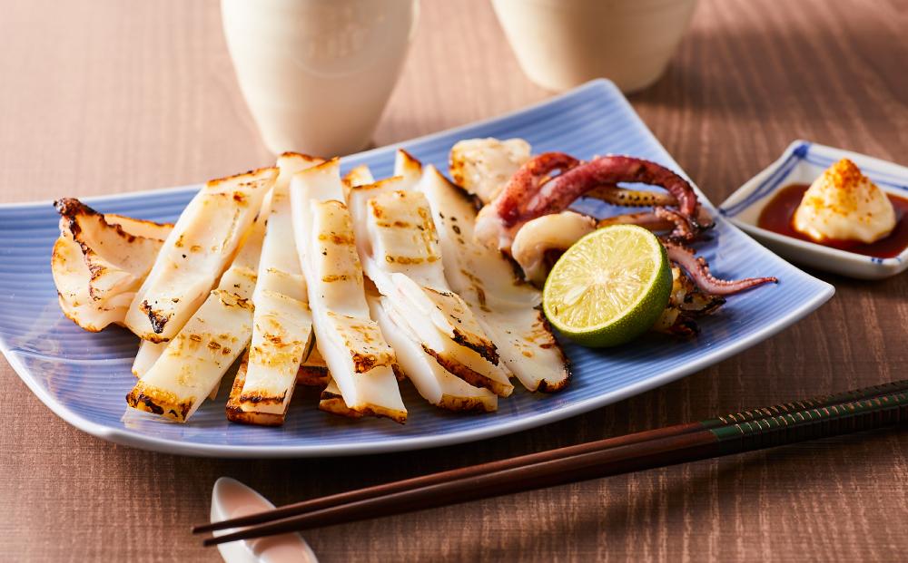 博多製造　九州産無添加やりいか一夜干し（大サイズ・160ｇ×4）