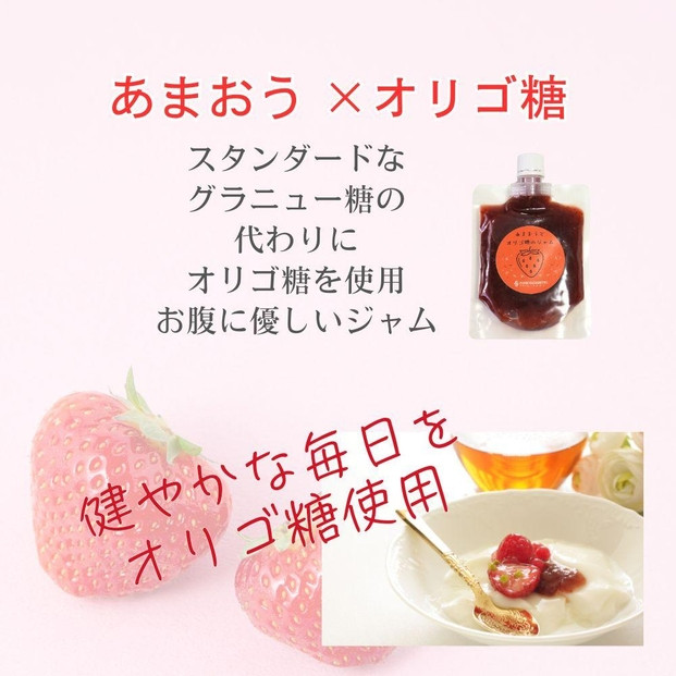 いちごジャム 無添加 あまおうとオリゴ糖のジャム 200g×3袋 手作り 国産 チューブ パウチ入り