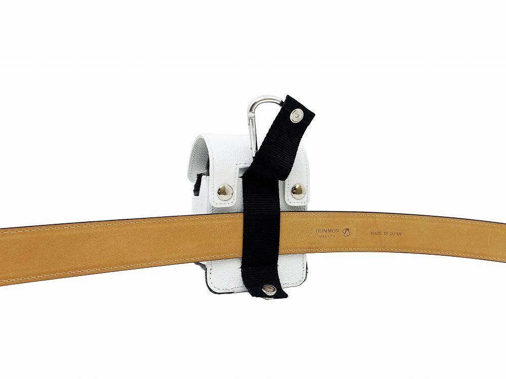 【ブラック】博多革工房HOMMONが作ったゴルフ距離計ケース【牛革】