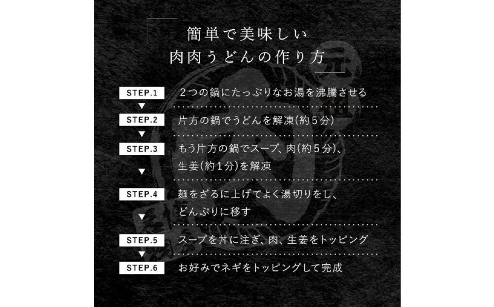 『博多名物　元祖肉肉うどん』冷凍肉肉うどん５食入り