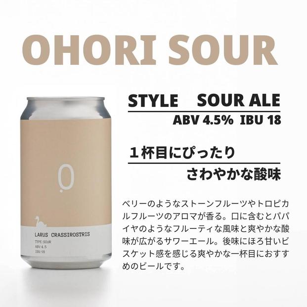 【福岡市内製造】大濠ブルワリー OHORI SOUR 缶ビール 350mlｘ6缶セット