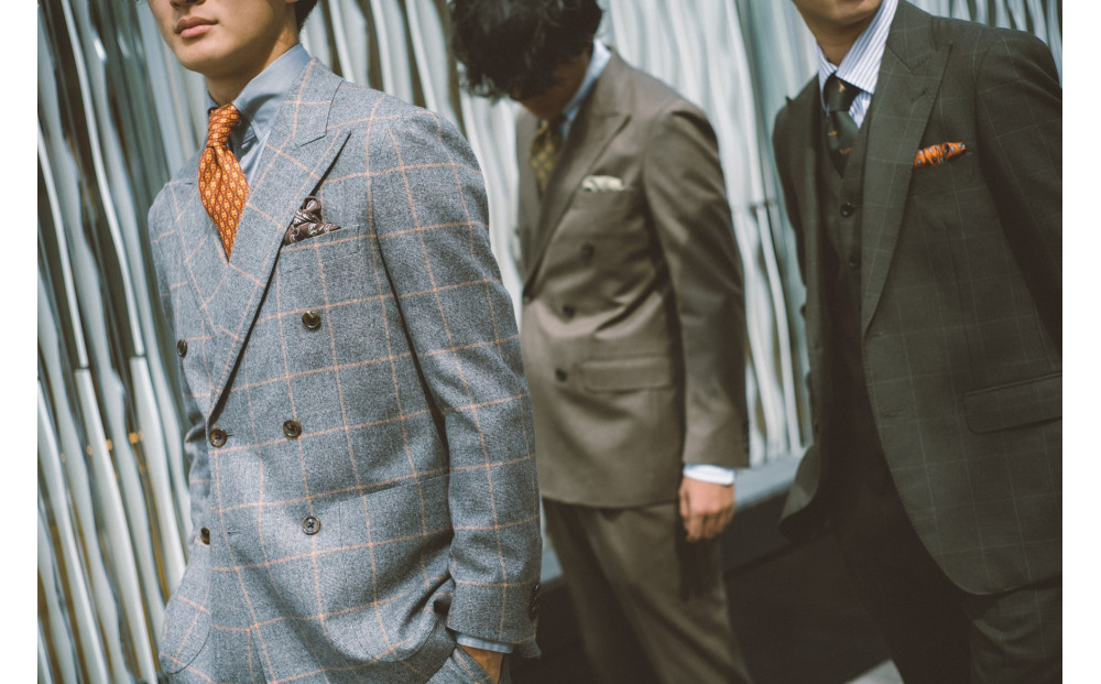 オーダースーツお仕立券10万円分【福岡市内】