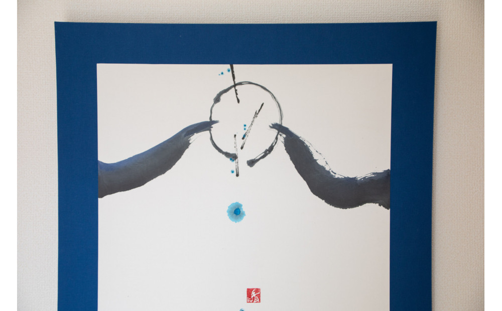 福岡市書道家によるフルオーダー原画作品・パネル装／世界に一つだけの完全オーダー墨象作品