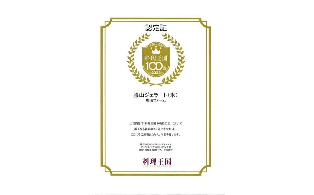 脇山ジェラート（脇山米）500ml 福岡市内製造