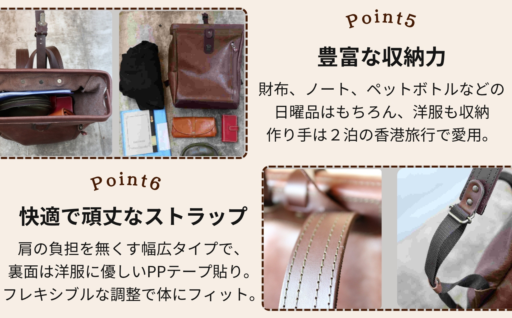 大容量がまぐちリュック Lサイズ 【グレー】 博多革工房 Japlish | ジャプリッシュ