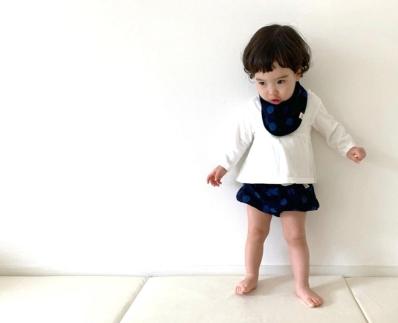 伝統工芸品“絣”を使った【ちょうちんブルマ】 《福岡市製造　by　TAKUMI Collection》【大玉ブルー】 タクミコレクション 匠コレクション TAKUMI Collection