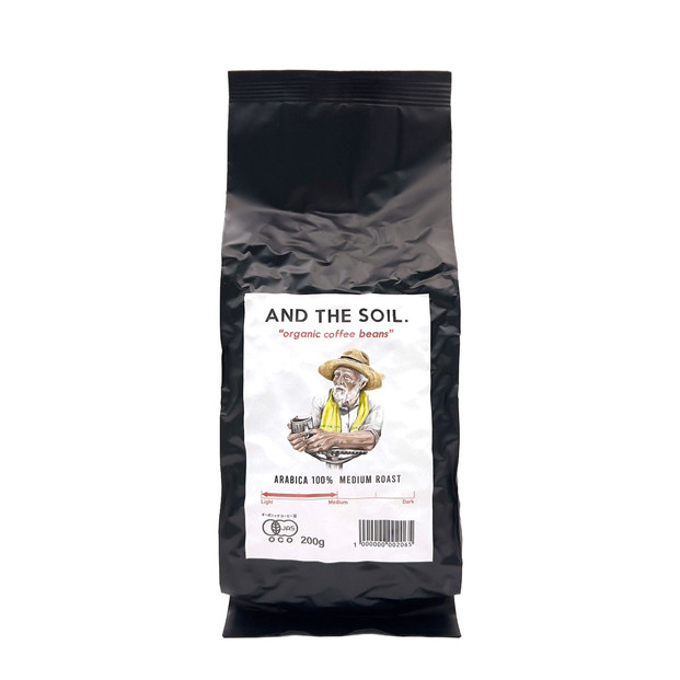 【定期便】AND THE SOIL.オリジナル焙煎オーガニックコーヒー豆GUA中煎り4800g　400g×12 か月【福岡高砂】