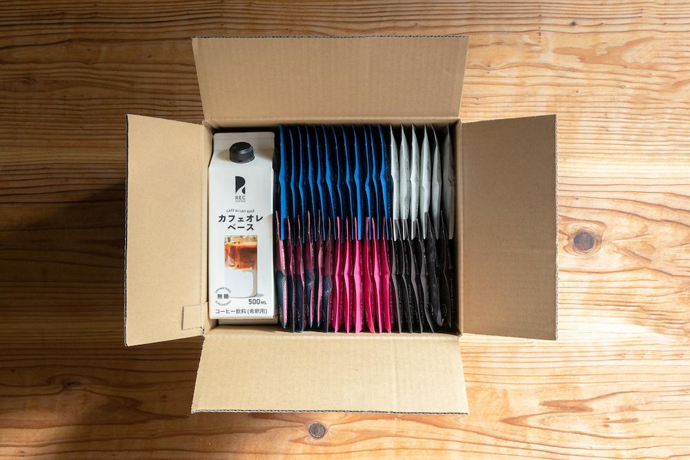 【福岡市】REC COFFEE カフェオレベース2本とコーヒーバッグ36個のセット