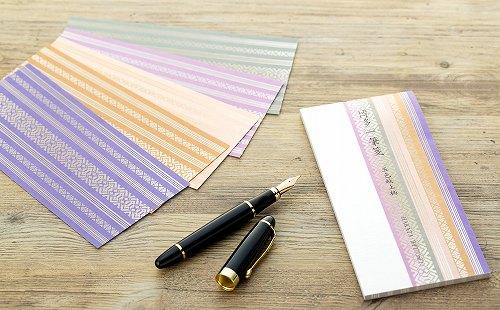 博多献上柄 紙製品セット （一筆箋・封筒・レターセット）