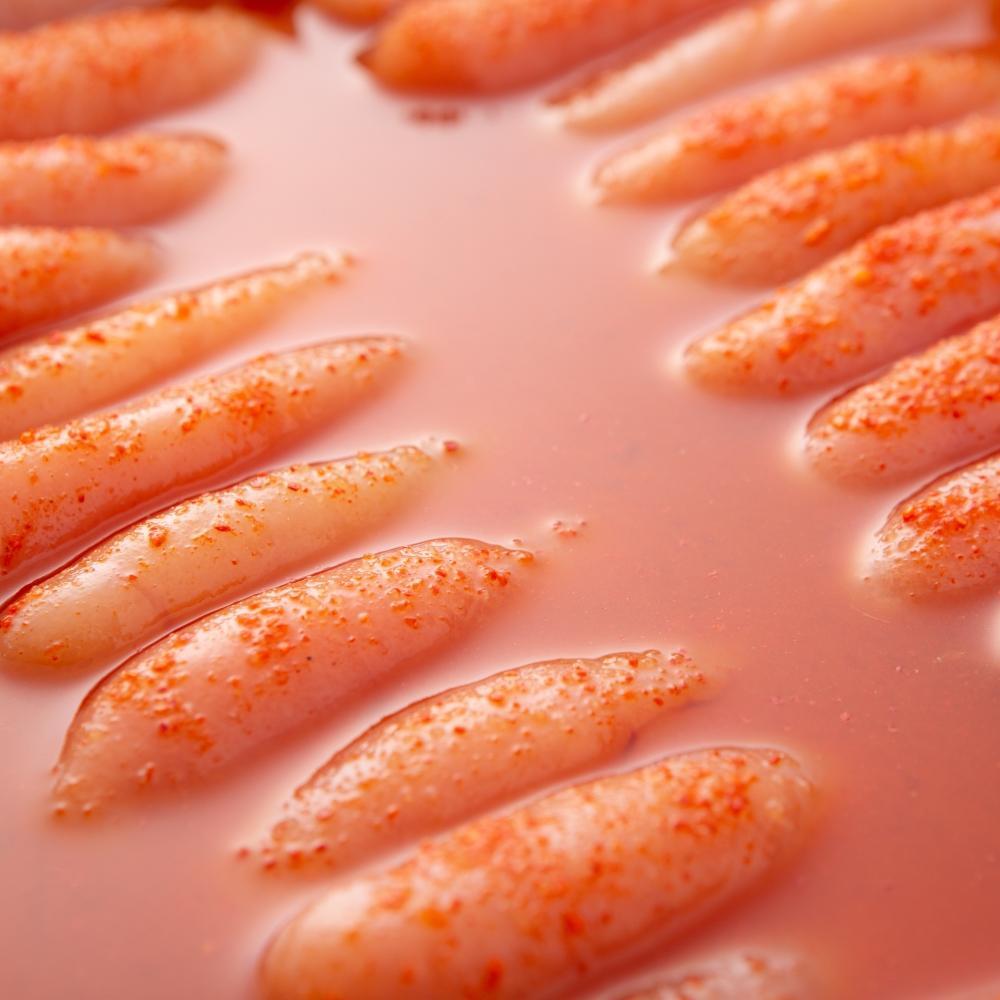 【福岡市】無着色 ゆず明太子 上切れ子 12パック(1080g)